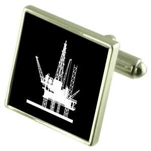 yzYANZT?@ICOvbgtH[|[`JtNXoil rig platform cufflinks with pouch
