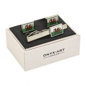 �y���������z�����Y�A�N�Z�T��?�@�J�t�X�����N�l�N�^�C�s���Z�b�g�t���Oflag of wales cufflinks and tie clip gift set