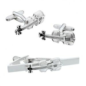 �y���������z�����Y�A�N�Z�T��?�@�o�C�I�����J�t�X�{�^���^�C�o�[�Z�b�gviolin cufflinks and tie bar set