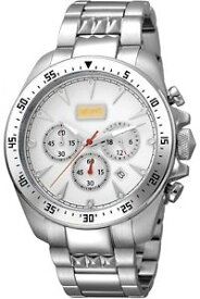 【送料無料】腕時計　ウォッチ　キャバリクロノグラフシルバーorologio uomo just cavalli cronografo jc1g013m0045 acciaio silver