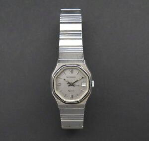 �y���������z�r���v�@�E�H�b�`�@���B���e�[�W�X�e�����X���f�B�[�X�N�H�[�creloj de pulsera calidad vintage acero inoxidable bucherer damas cuarzo gwo