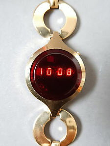 �y���������z�r���v�@�E�H�b�`�@�e�L�T�X�C���X�c�������c�r���e�[�W���f�B�[�X�A���[��vintage texas instruments 70s 70er damas seora led watch reloj