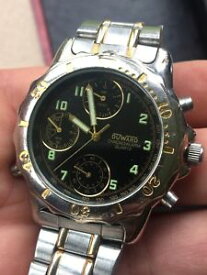 【送料無料】腕時計　ウォッチ　クロノグラフアラームビンテージウォッチクロノduward chronograph vintage reloj watch funcionando chrono 39mm