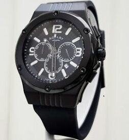 【送料無料】腕時計　ウォッチ　ロータリークロノグラフブラックマンボックスreloj rotary de hombre negro crongrafo rrp 250 nuevo en caja original