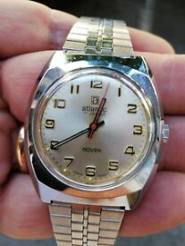 【送料無料】腕時計　ウォッチ　ステンレススチールヴィンテージatlantic watch 17 jewels inox vintage a carica manuale