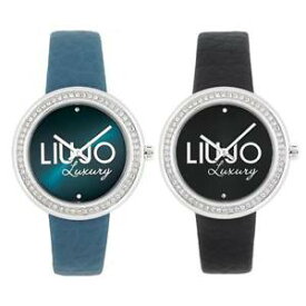 【送料無料】腕時計　ウォッチ　ドナリュジョベラペレネロロスワロフスキーorologio donna liu jo luxury dream vera pelle nero azzurro swarovski