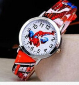 【送料無料】腕時計　ウォッチ　スパイダーマンストラップオレンジピンspiderman cuero reloj de pulsera nip naranja