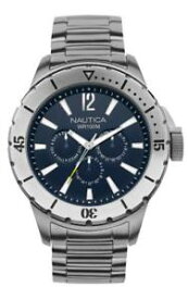 【送料無料】腕時計　ウォッチ　ブルメートルorologio uomo nautica nsr 05 a19568g multifunzione bracciale acciaio blu 100mt