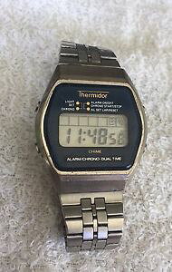 【送料無料】腕時計 ウォッチ テルミドールデュアルタイムアラームクロノビンテージデジタルthermidor alarm chrono dual time digital vintage