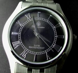 【送料無料】腕時計　ウォッチ　シルバーブラックステンレススチールウォッチウォッチburgmeister plata negro acero inox reloj pulsera hombre bm401 121 neu watch