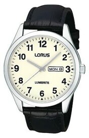 【送料無料】腕時計　ウォッチ　レザーストラップウォッチlorus caballeros lumibrite reloj con correa de cuero rj647ax9lnp