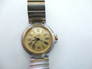 �y���������z�r���v�@�E�H�b�`�@�N�H�[�c���f�B�[�X�_���q��reloj de cuarzo seoras dunhill, limpia ordenado raro