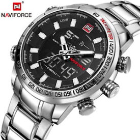 【送料無料】腕時計　ウォッチ　メンズクオーツアナログファッションスポーツウォッチnaviforce mens quartz analog watch luxury fashion sport wristwatch waterproof