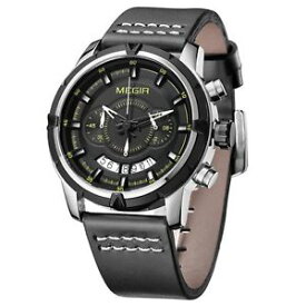 【送料無料】腕時計　ウォッチ　クオーツシルバーmegir ml2047 2047 quartz watch orologio horloge reloj uhr silver