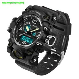 【送料無料】腕時計　ウォッチ　メンズミリタリースポーツウォッチ2017 sanda mens military sport watch men top luxury famous electronic led digit