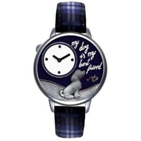 【送料無料】腕時計　ウォッチ　ドナペレブルドッグorologio donna braccialini tua 178aa cane best friend pelle blu dog 3d