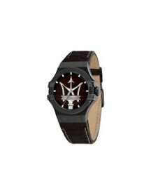 【送料無料】腕時計　ウォッチ　マセラティマセラティポテンザブラックレザーウォッチ