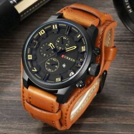 【送料無料】腕時計　ウォッチ　メンズレザーカジュアルスポーツアクセサリmens relojes de pulsera deportivo militar informal de cuero fecha accesorios para hombre regalo