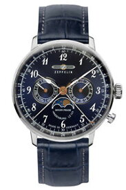 【送料無料】腕時計　ウォッチ　ツェッペリンクロックマンヒンデンブルクムーンフェイズzeppelin reloj hombre lz129 hindenburg luna fase 70363