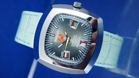 【送料無料】腕時計　ウォッチ　ビンテージスイスサインcaballeros nos vintage astromatic cncer signo reloj automtico suizo 1970s