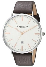 【送料無料】腕時計　ウォッチ　メンズクラシックテクスチャakribos xxiv clsica para hombre reloj de cuero marrn y textura de