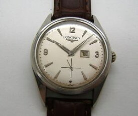 【送料無料】腕時計　ウォッチ　マヌエルlongines a remontage manuel a date excentre en acier de 1960 c89p1