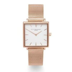 【送料無料】腕時計　ウォッチ　アラームエリーラグジュアリーピンクゴールドタイミングベルトreloj mujer elie beaumont bayswater lujo oro rosa esfera blanca amp; correa de