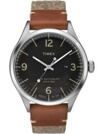 【送料無料】腕時計　ウォッチ　ウォーターベリーレトロorologio uomo timex,modello waterbury,quadrante nero retro illuminato indiglo