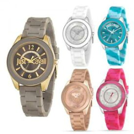 【送料無料】腕時計　ウォッチ　アラームキャバリシリコーンスワロフスキーゴールドローズreloj mujer just cavalli just dream silicona coloreado swarovski jc gold rose