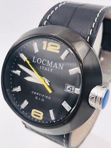 �y���������z�r���v�@�E�H�b�`�@�k�I�[���Horologio locman 422np pvd acciaio con 3 bracciali 490 46mm scontatissimo nuovo