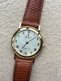 【送料無料】腕時計　ウォッチ　ビンテージアラームnos nuevo bassel consul 10 vintage 18kt gold plated watch reloj 33 mm