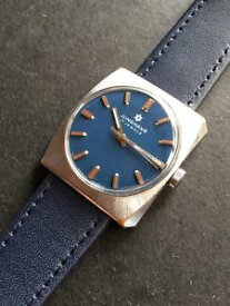 【送料無料】腕時計　ウォッチ　ビンテージドイツjunghans 62000 esfera azul reloj para hombre vintage german made