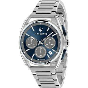 yzrv@EHb`@}ZeB}ZeBNmu[gorologio uomo maserati trimarano r8873632004 chrono bracciale acciaio blu 100mt