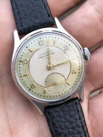 【送料無料】腕時計　ウォッチ　ストップウォッチヴィンテージドイツクロックマニュアル1940s junghans cronmetro vintage alemn hizo manual de reloj para hombre 33,3mm bicolor