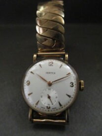 【送料無料】腕時計　ウォッチ　ナイツビンテージクロックゴールドcaballeros vintage 9ct oro reloj de vertexorden de trabajo