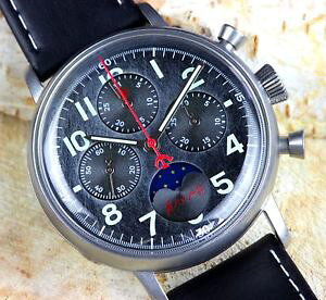 yzrv@EHb`@NmOt[tFCYKX7756ga estrella roja chronograph fase lunar, fecha, fondo de cristal
