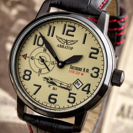 【送料無料】腕時計　ウォッチ　アラームパイロットロシアアラームpoljot aviator reloj pilotos ww2 ruso cccp reloj gastello 31051734388