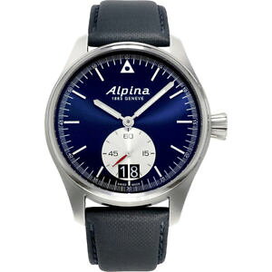 �y���������z�r���v�@�E�H�b�`�@�V�~�G�[���p�C���b�galpina startimer piloto grande fecha reloj con cuadrante azulal280ns4s6 nuevo sin uso