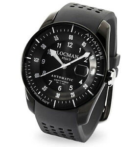 �y���������z�r���v�@�E�H�b�`�@�`�^��locman aviatore orologio uomo movimento automatico meccanico in titanio e gomma