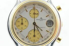【送料無料】腕時計　ウォッチ　ボーメメルシエクロノアラームゴールドスチールbaume amp; mercier automatik chrono seores reloj 6103 acerooro bonito estado