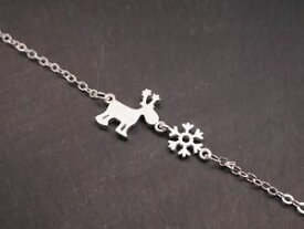 【送料無料】ブレスレット　アクセサリ—　トナカイスノーフレーククリスマスシルバーストラップ925 silver strap with reindeermomentumsnowflakewinter snowxmas