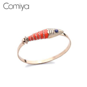 yzuXbg@ANZT?@|A\uXbguXbgAas fr38507 les femmes de couleur cuivre charms poisson bracelets bracelet en al