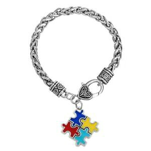 �y���������z�u���X���b�g�@�A�N�Z�T��?�@�u���X���b�gas fr35204 bracelets en alliage de zinc email autisme branche charm metal