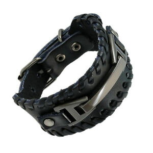 �y���������z�u���X���b�g�@�A�N�Z�T��?�@�f�p���N�I�X�����Yas de31260 punk male breites echtes rindsleder mens platin uberzogen, zink legi