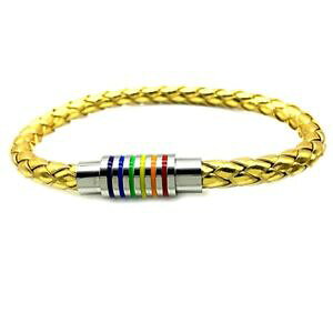 �y���������z�u���X���b�g�@�A�N�Z�T��?�@�f���[�_�[�}�O�l�b�gas de32113 goldene regenbogen leder stainlesssteel magnet schnalle zink legieru