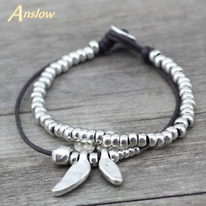 �y���������z�u���X���b�g�@�A�N�Z�T��?�@�r���e�[�W���b�vsm fr40260 drongfly vintage wrap corde bijoux en cuir