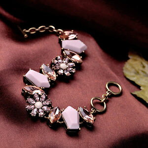 yzuXbg@ANZT?@A[fRS[huXbg`F[sNqbs[hbvGhart deco gold bracelet chain pink flower drop dippy end original ct2