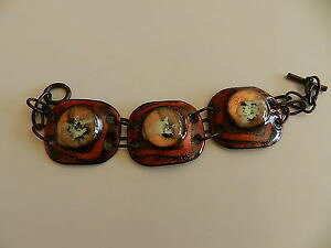 �y���������z�u���X���b�g�@�A�N�Z�T��?�@�W���G���[�r�b�O���^���X�g���b�v�u�����Yjewelrybig metal strap bronze decorated ref 17