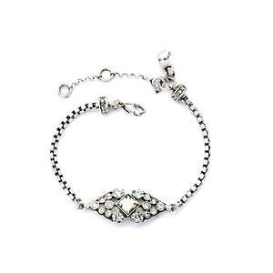 yzuXbg@ANZT?@Vo[uXbgA[fRgCAOre[WgNXsilver bracelet art deco crystal triangle vintage retro wedding class ct3