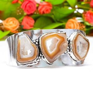 yzuXbg@ANZT?@{ciEBhEJtWG[uXbgstunning botswana window agate druzy ethnic cuff jewelry bracelet adst c120